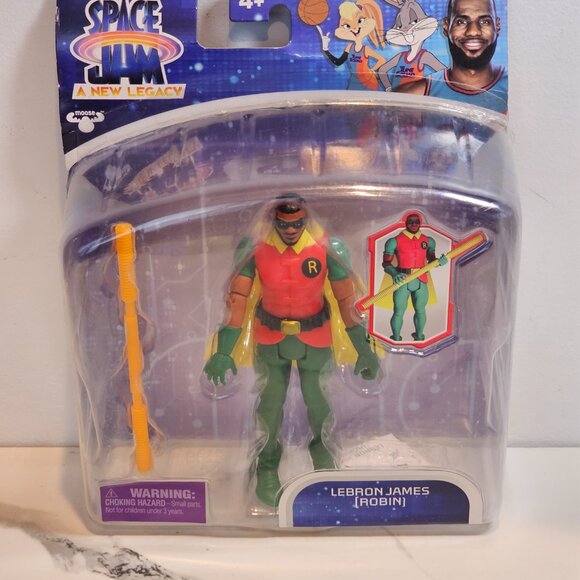 Space Jam: A New Legacy Lebron James (Robin) Baller 5" Action Figure - Picture 7 of 10